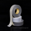 Hi viz silver reflective material  fabric clothing tape